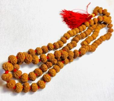 3 Mukhi Rudraksha mala